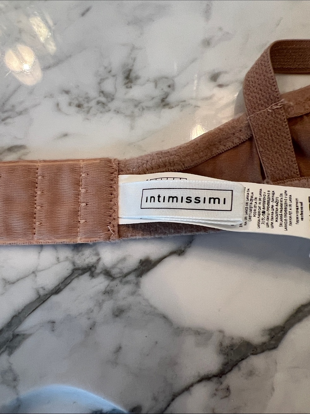 INTIMISSIMI 100% SILK WIRELESS BRA IN CAPPUCCINO COLOR - Picture 4 of 5
